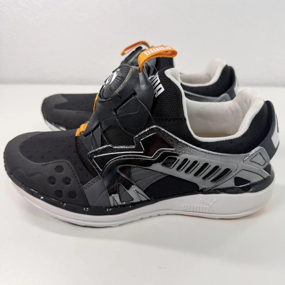 Puma Disc System Shoes Womens Size 7 Black Running Sneakers Cushioned 356389-01
